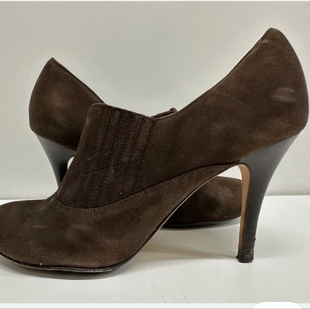 Cole Haan Air Talia Brown Suade Ankle Booties Size 8.5B